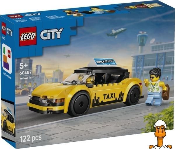 Мамалюк - Конструктор LEGO City Желтое такси 122 Детали (60487) LEGO A4-60487