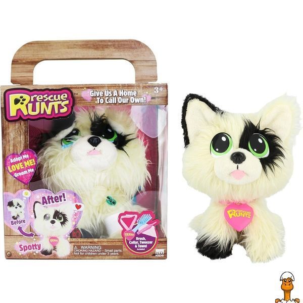 Мамалюк - Мягкая игрушка собачка с аксессуарами белая RESCUE RUNTS RESCUE RUNTS RT2-MP-1955-WHITE