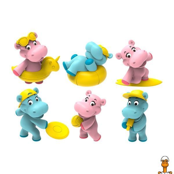 Мамалюк - Бомбочка для ванны с игрушкой для детей Бегемотики Inkee Inkee RT2-43417