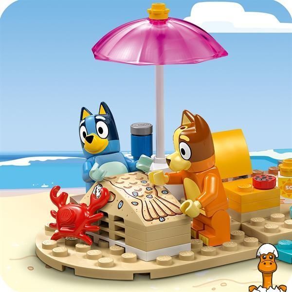 Мамалюк - Конструктор LEGO Bluey Пляж и семейная поездка на автомобиле Блуи 133 детали (11202) LEGO A4-11202