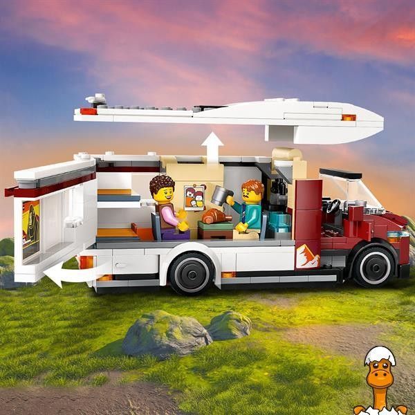 Мамалюк - Конструктор LEGO City Пригодницький будинок на колесах для відпустки 385 деталей (60454) LEGO A4-60454