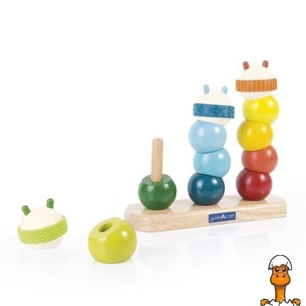 Мамалюк - Пирамидка Guidecraft Manipulatives Гусеницы (G6731) Guidecraft A4-G6731