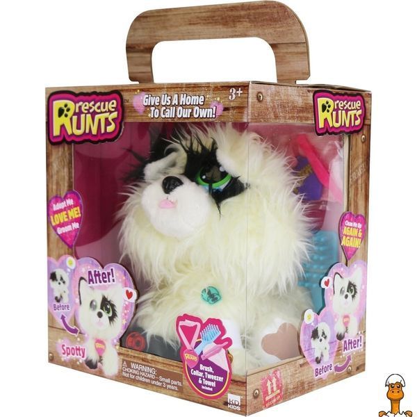 Мамалюк - Мягкая игрушка собачка с аксессуарами белая RESCUE RUNTS RESCUE RUNTS RT2-MP-1955-WHITE