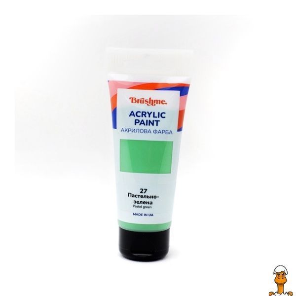 Мамалюк - Акрилова фарба глянцева пастельно-зелена 60 мл Brushme Brushme RT2-TBA60027