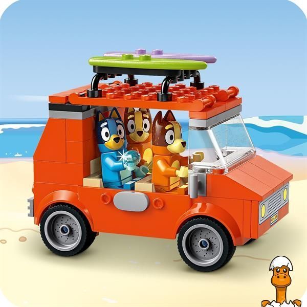 Мамалюк - Конструктор LEGO Bluey Пляж и семейная поездка на автомобиле Блуи 133 детали (11202) LEGO A4-11202