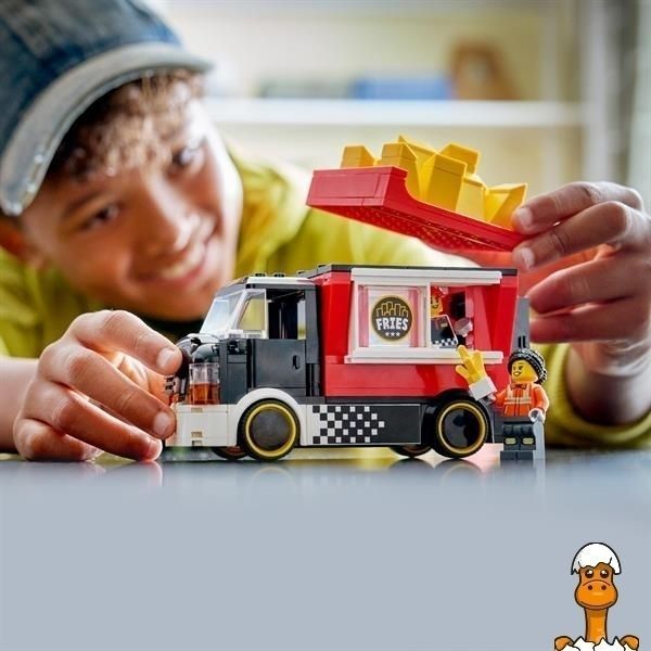 Мамалюк - Конструктор LEGO City Вантажівка з картоплею фрі 216 Деталей (60488) LEGO A4-60488