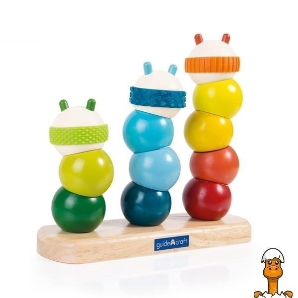 Мамалюк - Пирамидка Guidecraft Manipulatives Гусеницы (G6731) Guidecraft A4-G6731