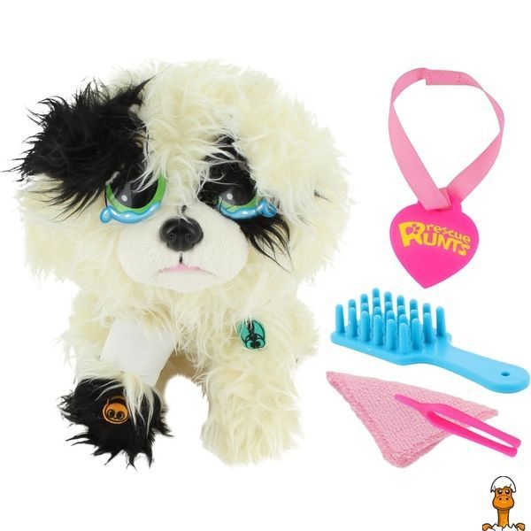 Мамалюк - Мягкая игрушка собачка с аксессуарами белая RESCUE RUNTS RESCUE RUNTS RT2-MP-1955-WHITE