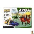 Дитячий конструктор транспорт з фігуркою 102-118 деталей катер Limo Toy