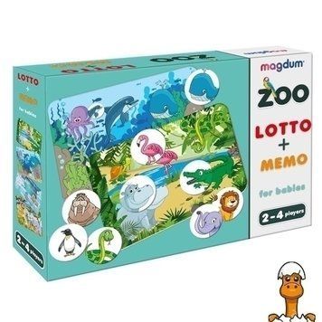 Мамалюк - Настольная развивающая игра Лото и Мемо Зоопарк Magdum Magdum RT2-ME5032-21-EN