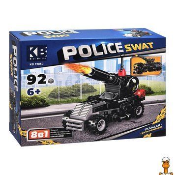 Мамалюк - Дитячий конструктор Police SWAT пластик 92 деталі Limo Toy Limo Toy RT2-KB-5905C