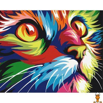 Мамалюк - Картина за номерами Веселковий кіт Brushme BS4228 40х50см Brushme RT2-BS4228