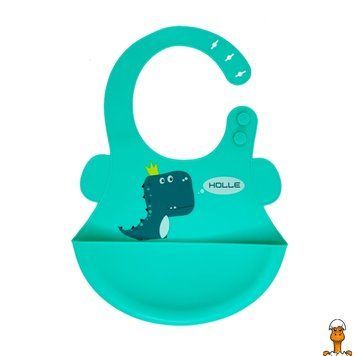 Мамалюк - Силиконовый слюнявчик с карманом Дино Megazayka Megazayka RT2-MGZ-0616-TURQUOISE