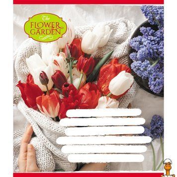 Мамалюк - Зошит для школярів The Flower Garden у клітинку 24 аркуші Leader Leader RT2-024-590552K-5