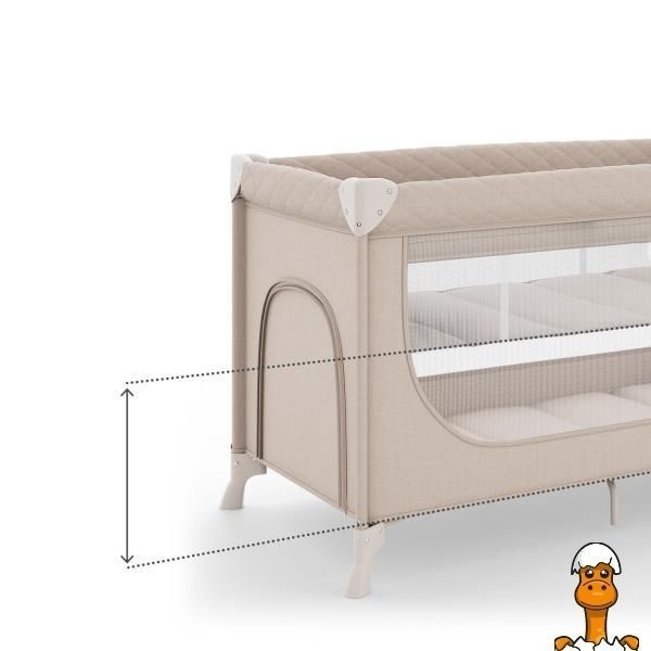 Мамалюк - Кровать-манеж Kinderkraft Leody UP Beige (KCLEODUPBEG0000) Kinderkraft A4-KCLEODUPBEG0000