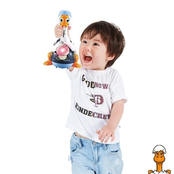 Мамалюк - Музична іграшка Hola Toys Гусак-саксофоніст синий (6111-blue) Hola Toys A4-6111-BLUE