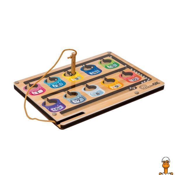 Мамалюк - Развивающая игрушка Монтессори баночки 20 шариков PuzzleOK PuzzleOK RT2-PUZ-30966