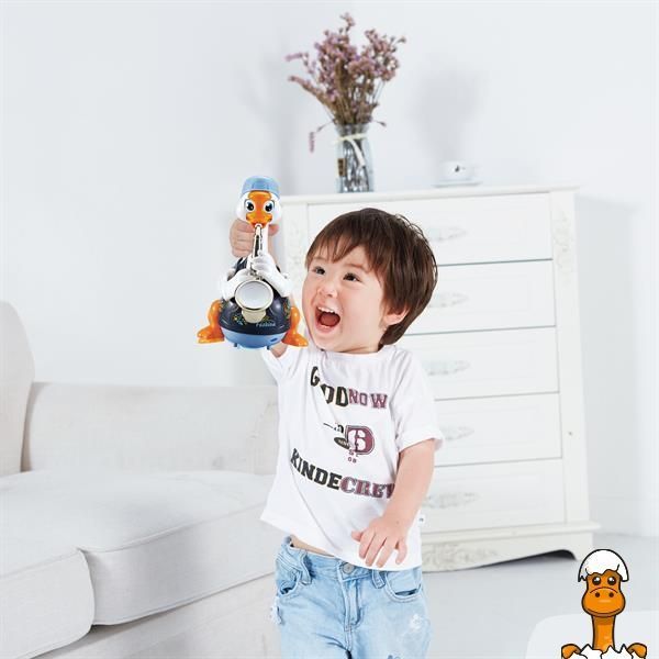 Мамалюк - Музична іграшка Hola Toys Гусак-саксофоніст синий (6111-blue) Hola Toys A4-6111-BLUE
