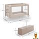 Мамалюк - Кровать-манеж Kinderkraft Leody UP Beige (KCLEODUPBEG0000) Kinderkraft A4-KCLEODUPBEG0000 фото 6