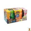 В'язка маса 2 в 1 Mega Stretch Slime та Fluffy Slime FLS-03-01U Зелений-помаранчевий Danko Toys