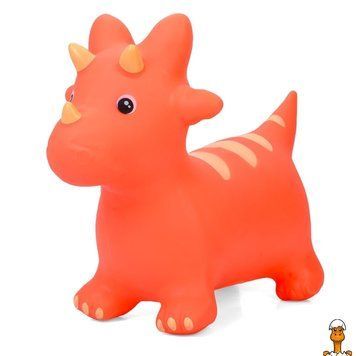 Мамалюк - Игрушка-прыгун резиновая динозавр до 20 кг Bambi Bambi RT2-MS-4846-ORANGE