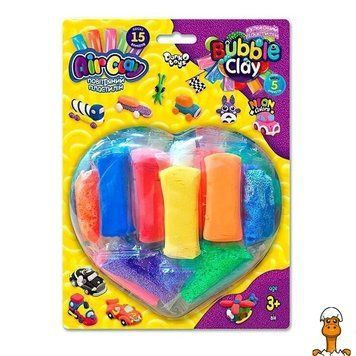 Мамалюк - Набор для творчества из пластилина Air Clay и Bubble Clay 15 брикетов Danko Toys Danko Toys RT2-ARBB-03-02