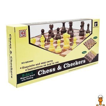 Мамалюк - Настольный набор игр шахматы шашки 2 в 1 48 фигур YG Toys YG Toys RT2-QX2680