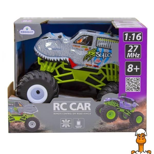 Мамалюк - Машинка на радіокеруванні Sulong Toys Bigfoot Dinosaur сірий 1:16 (SL-360RHGR) Sulong Toys A4-SL-360RHGR