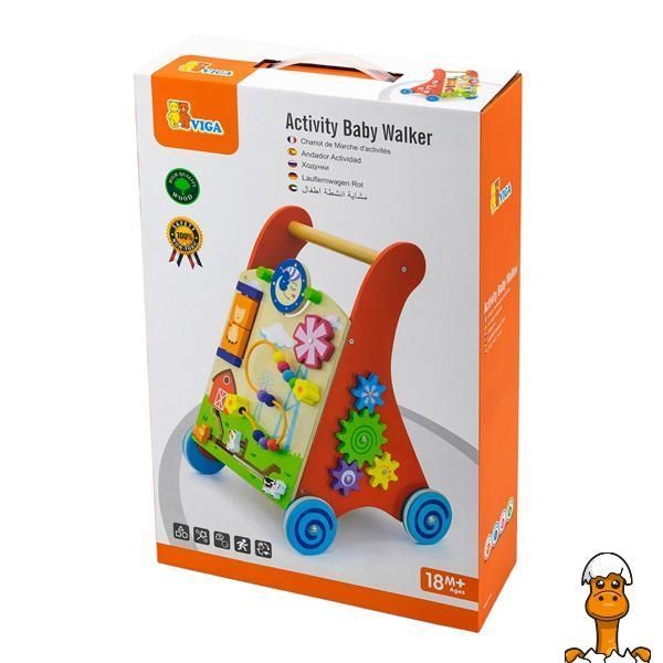 Мамалюк - Ходунки-каталка Viga Toys с бизибордом (50950) Viga Toys A4-50950