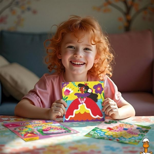 Мамалюк - Детский набор для творчества мозаика Принцессы со стикерами DoDo Toys DoDo Toys RT2-300897