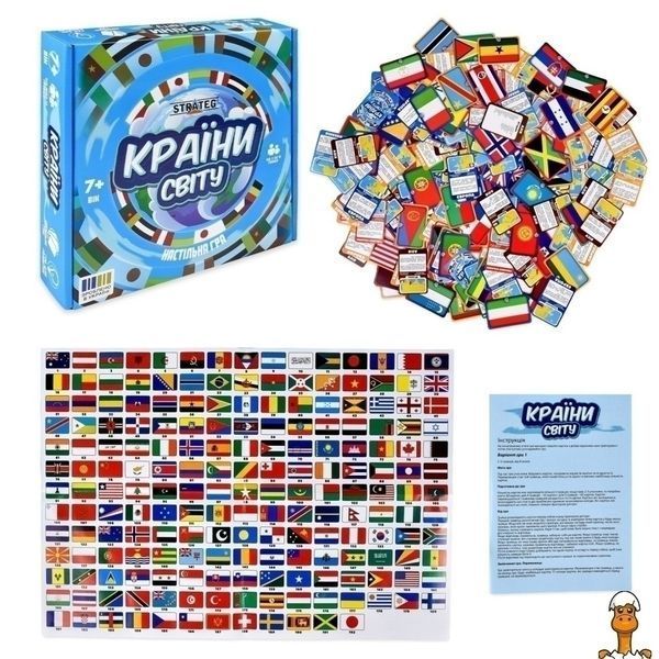 Мамалюк - Карточная игра Страны мира 220 карточек Strateg Strateg RT2-30952