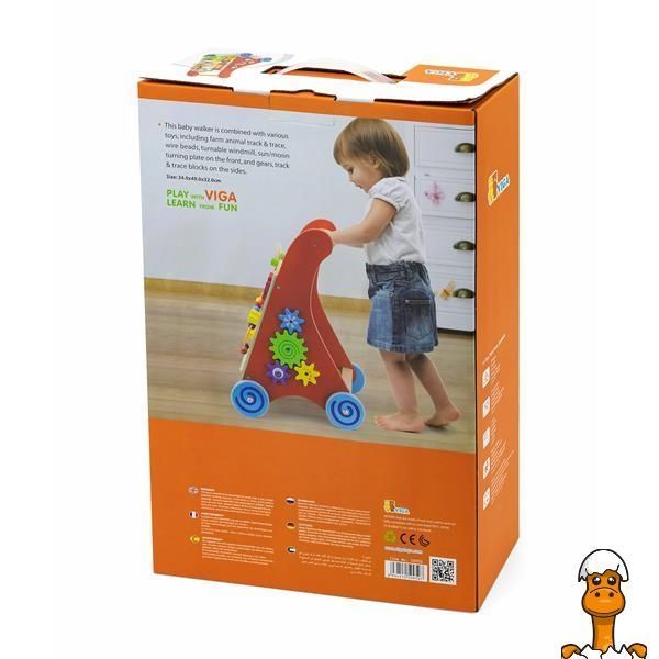 Мамалюк - Ходунки-каталка Viga Toys с бизибордом (50950) Viga Toys A4-50950