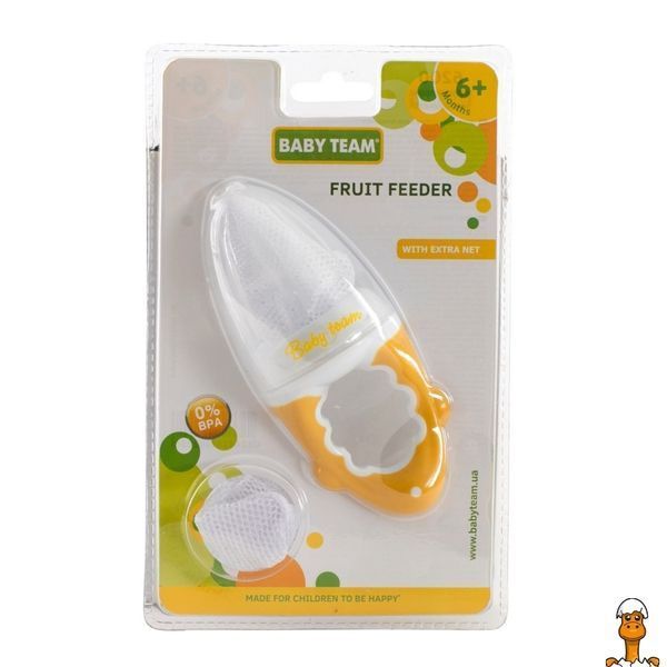 Мамалюк - Ніблер для прикорму немовлят з сіточкою жовтий BABY TEAM BABY TEAM RT2-6200-ЖОВТИЙ