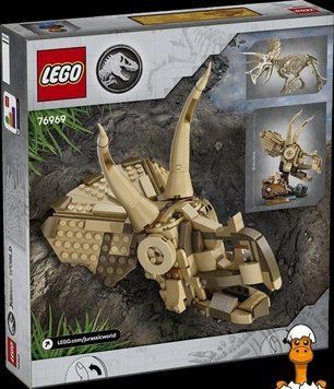 Мамалюк - Конструктор LEGO&reg; Jurassic World Окаменелости динозавров: череп трицератопса 468 деталей (76969) LEGO A4-76969