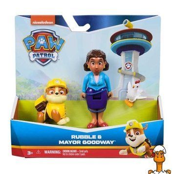 Мамалюк - Набір фігурок Paw Patrol Кремез мер Гудвей та Ципалетт (SM17706/6070749) Paw Patrol A4-SM17706-6070749