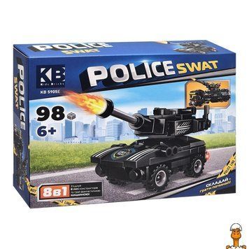 Мамалюк - Детский конструктор Police SWAT KB 5905E пластик 98 деталей Limo Toy Limo Toy RT2-KB-5905E
