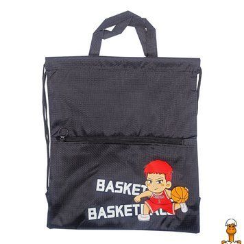 Мамалюк - Детская сумка для обуви с принтом Basketball 40x35 см Bambi Bambi RT2-2-54-3-BLACK