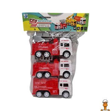 Мамалюк - Ігровий набір пожежних машинок 3 шт Bambi Bambi RT2-7331-2A2