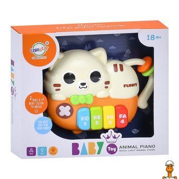 Мамалюк - Детское пианино Котик звуки животных музыкальное 15 см Bambi Bambi RT2-503-19
