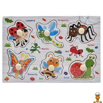 Мамалюк - Дерев'яний пазл вкладиш Комахи Bambi Bambi RT2-73239-6