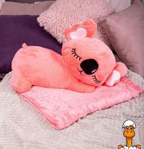 Мамалюк - М'яка іграшка коала з пледом 50 см Bambi Bambi RT2-L1129-PINK