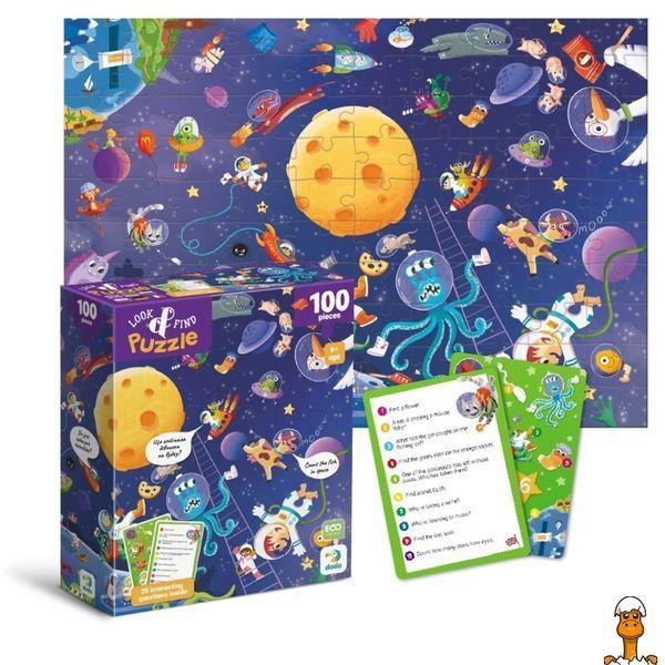 Мамалюк - Пазл детский Ищи и находи Безумный космос 100 элементов DoDo Toys DoDo Toys RT2-300668