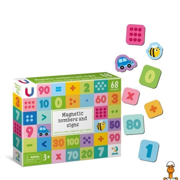 Мамалюк - Магнітний набір для навчання цифр 68 елементів DoDo Toys DoDo Toys RT2-200274