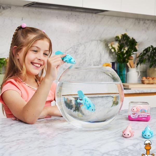 Мамалюк - Интерактивная игрушка аксолотль бирюзовый Pets & Robo Alive Pets & Robo Alive RT2-9556B