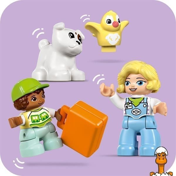 Мамалюк - Конструктор LEGO DUPLO Town Интерактивный приключенческий поезд 57 деталей (10427) LEGO A4-10427