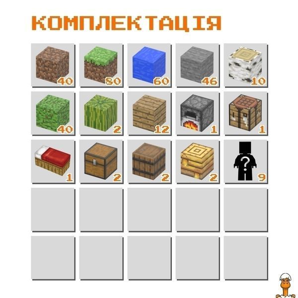Мамалюк - Магнітний конструктор Майнкрафт Потік у джунглях з 300 блоків Mindcraft Mindcraft M5-MC-065