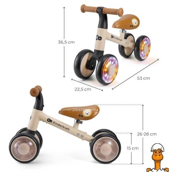 Мамалюк - Каталка-беговел Kinderkraft Cutie Flash Beige (KRCUFL00BEG0000) Kinderkraft A4-KRCUFL00BEG0000
