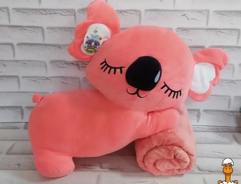 Мамалюк - М'яка іграшка коала з пледом 50 см Bambi Bambi RT2-L1129-PINK