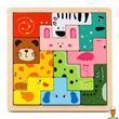 Деревянная логическая игра Animal Tetris с заданиями 11 фигур животных Bambi