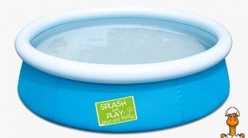 Мамалюк - Детский надувной бассейн круглый синий Bestway Bestway RT2-57241-BLUE